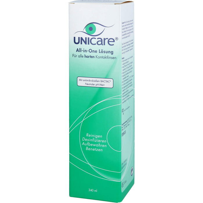Unicare All-in-One Lös.f.alle harten Kontaktlinsen, 240 ml Solution