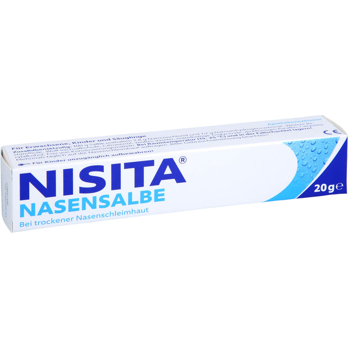 Nisita Nasensalbe bei trockener Nasenschleimhaut, 20 g Salbe