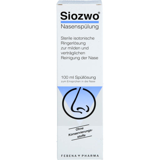 Siozwo® Nasenspülung, sterile isotonische Ringerlsg. (ohne Konservierungsstoffe), 100 ml Nasendusche
