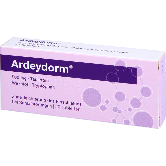 Ardeydorm Tabletten zur Erleichterung des Einschlafens bei Schlafstörungen, 20 pcs. Tablets