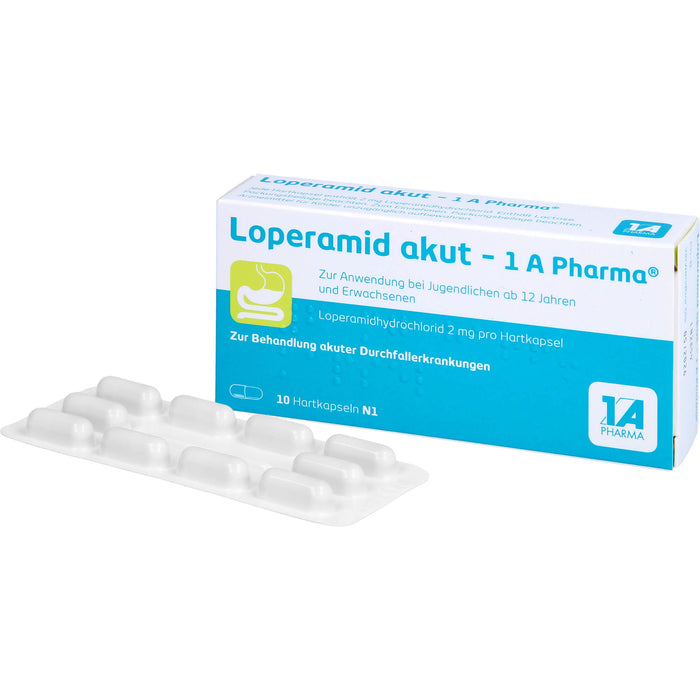 Loperamid akut - 1 A Pharma Hartkapseln, 10.0 St. Kapseln