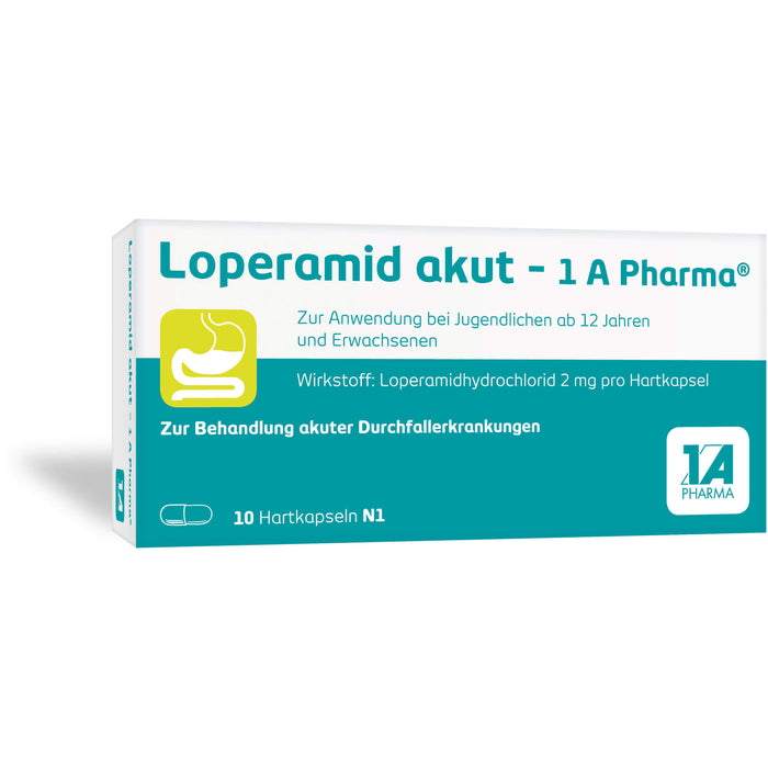 Loperamid akut - 1 A Pharma Hartkapseln, 10.0 St. Kapseln