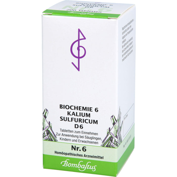 Biochemie 6 Kalium sulfuricum Bombastus D6 Tbl., 200 St TAB