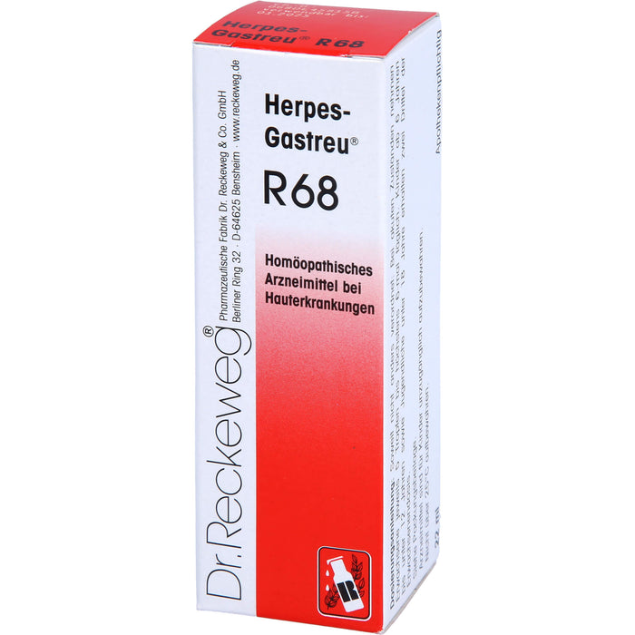 Herpes-Gastreu R68 Mischung bei Hauterkrankungen, 22 ml Solution