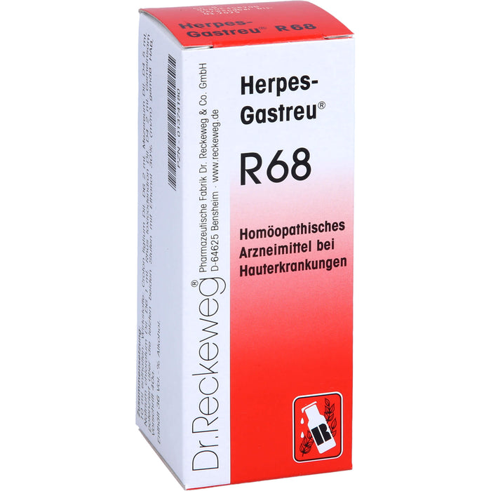 Herpes-Gastreu R68 Mischung bei Hauterkrankungen, 50 ml Solution