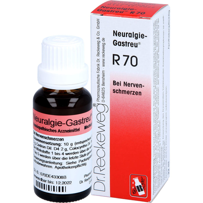 Neuralgie-Gastreu R70 Tropfen bei Nervenschmerzen, 22 ml Solution