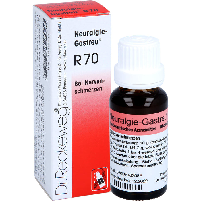 Neuralgie-Gastreu R70 Tropfen bei Nervenschmerzen, 22 ml Solution