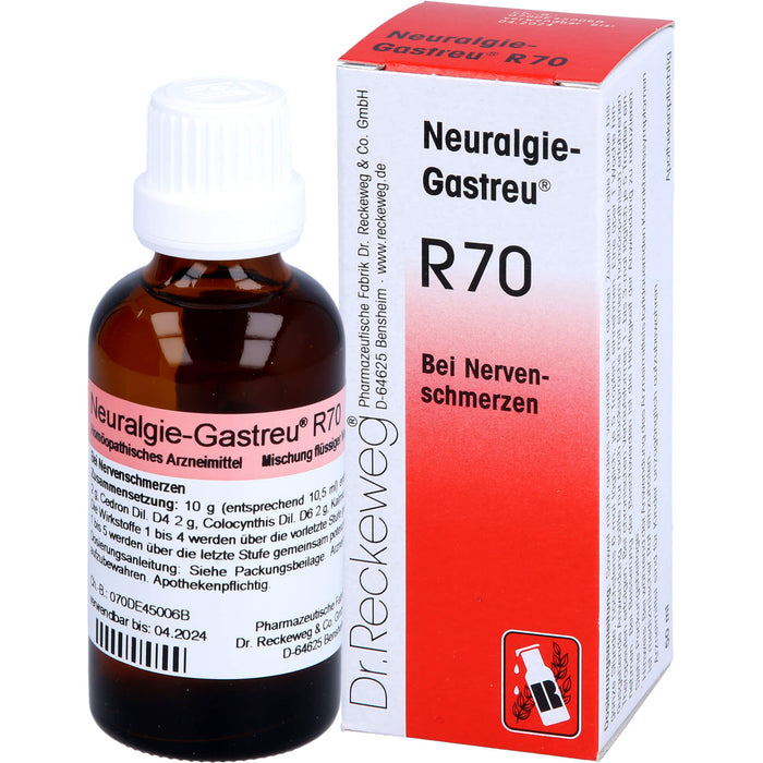 Neuralgie-Gastreu R70 Mischung bei Nervenschmerzen, 50 ml Solution