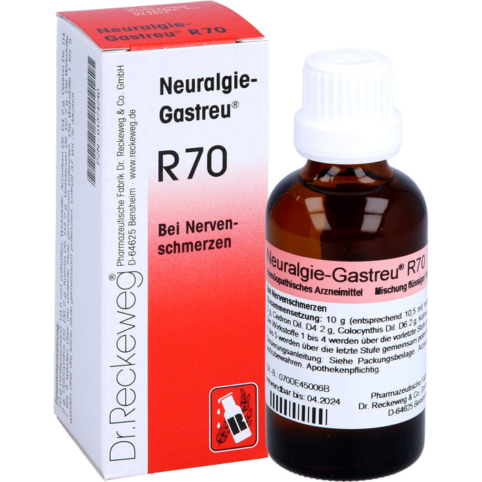 Neuralgie-Gastreu R70 Mischung bei Nervenschmerzen, 50 ml Solution