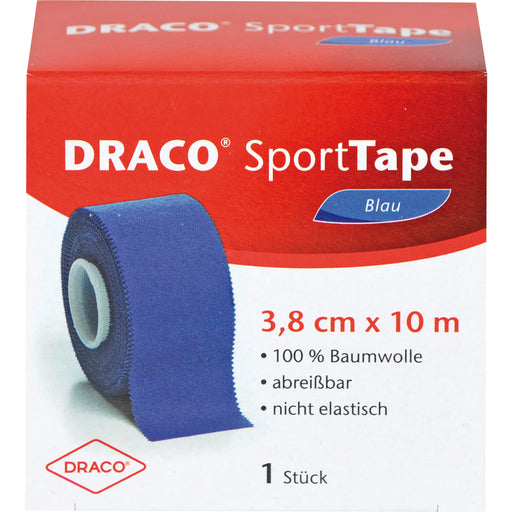 Dracotapeverband 10mx3,8cm blau, 1 St VER