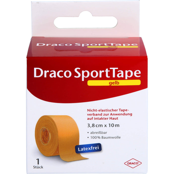 Dracotapeverband 10mx3,8cm gelb, 1 St VER