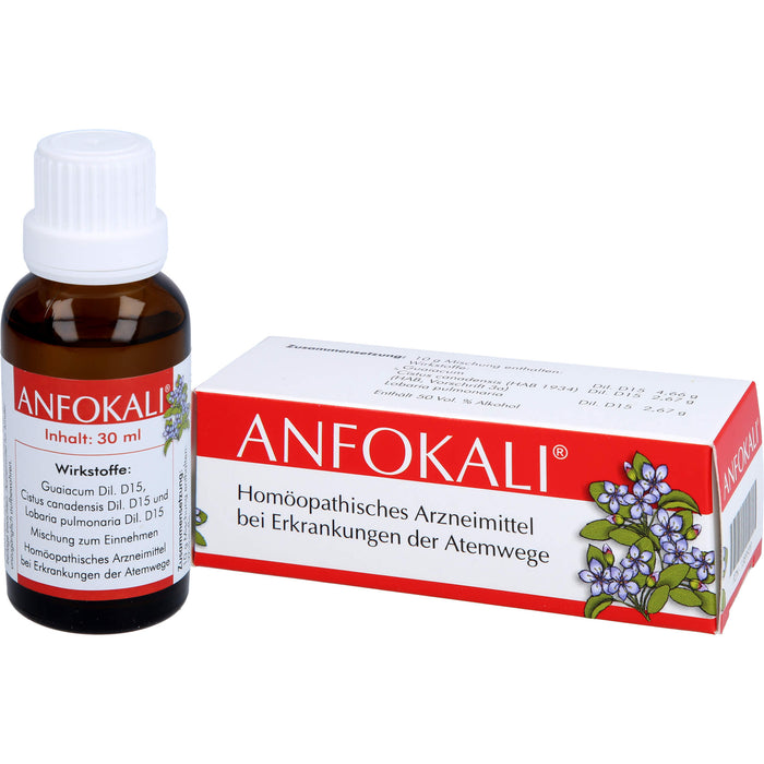 ANFOLKALI Tropfen bei Erkrankungen der Atemwege, 30 ml Solution