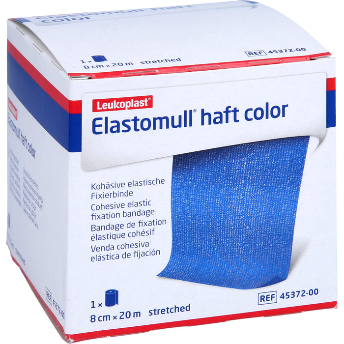 ELASTOMULL HAFT 20MX8cm color blau, 1 St BIN