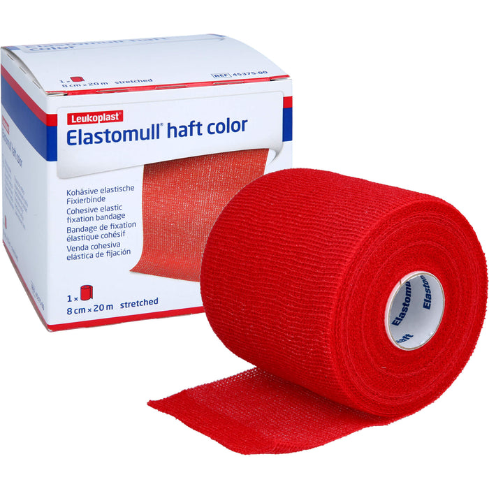 ELASTOMULL HAFT 20MX8cm color rot, 1 St BIN