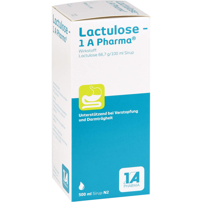 Lactulose - 1 A Pharma Sirup unterstützend bei Verstopfung, 500 ml Solution