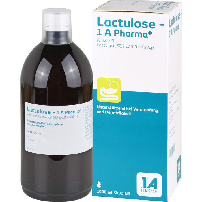 Lactulose - 1 A Pharma , 66,7 g/100 ml Sirup, 1000 ml Lösung