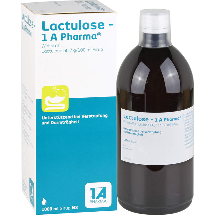 Lactulose - 1 A Pharma , 66,7 g/100 ml Sirup, 1000 ml Lösung