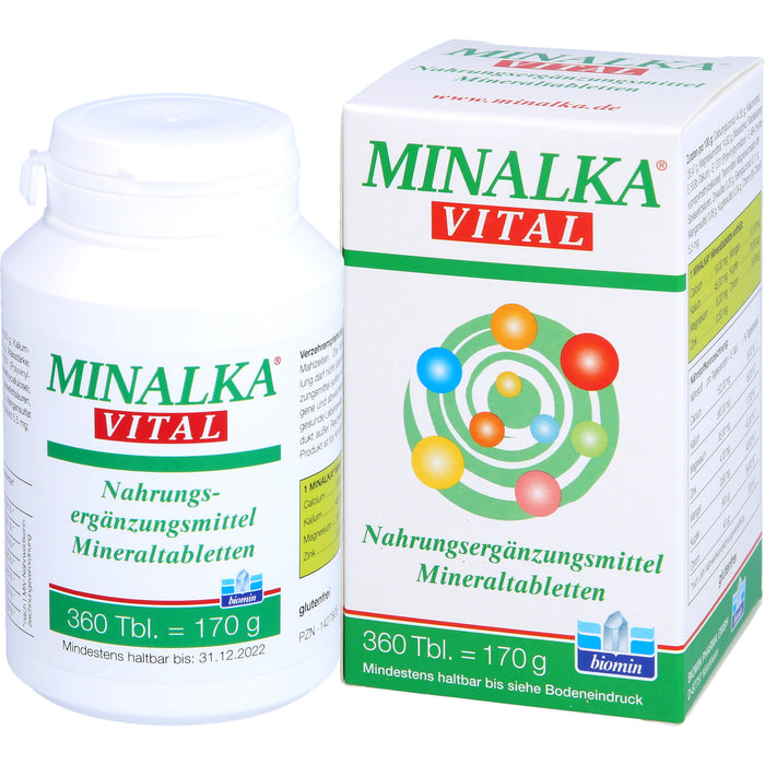 MINALKA vital Mineraltabletten, 360 pc Tablettes