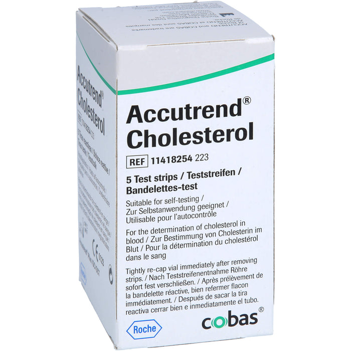 Accutrend Cholesterol Teststreifen, 5 pc Bandelettes réactives