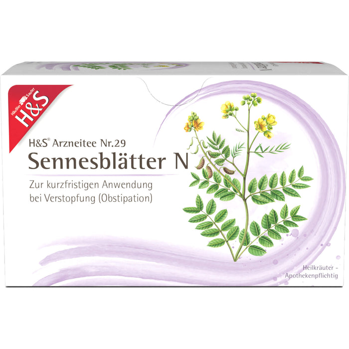 H&S Sennesblätter N Arzneitee Nr. 29 bei Verstopfung, 20 St. Filterbeutel