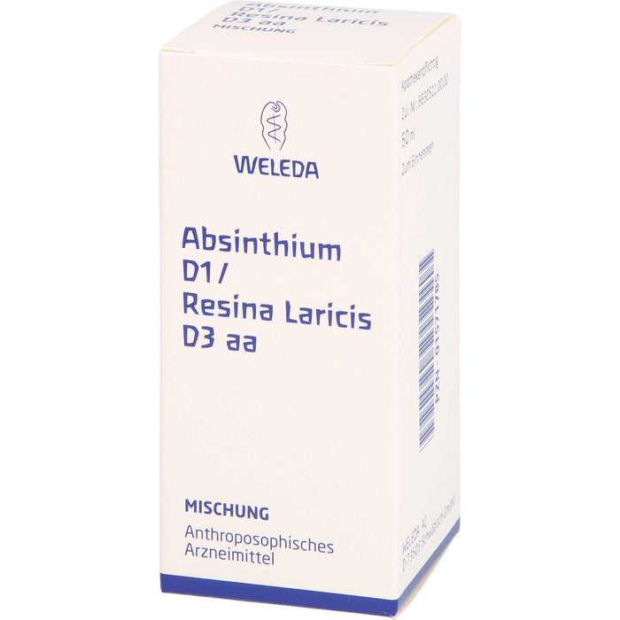 Absinthium D1 Resina laricis D3 WELEDA aa Dilution, 50 ml Mélange