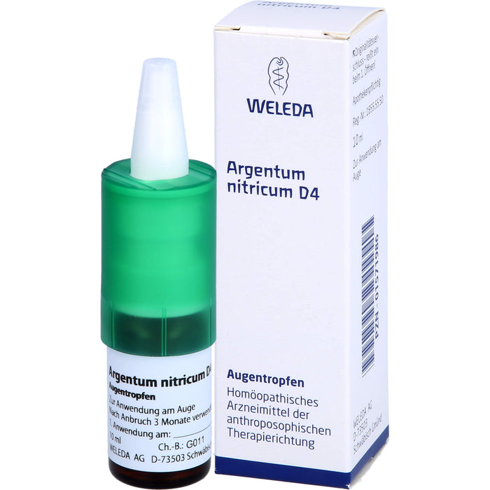 WELEDA Argentum nitricum D4 Augentropfen, 10 ml Solution