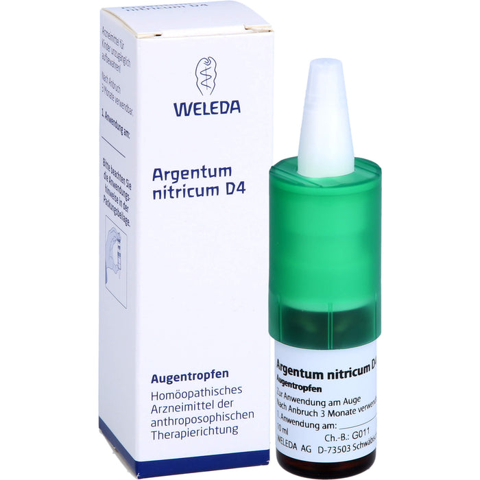 WELEDA Argentum nitricum D4 Augentropfen, 10 ml Solution