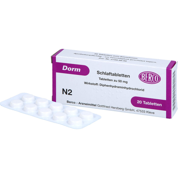 Dorm Schlaftabletten, 20 pcs. Tablets