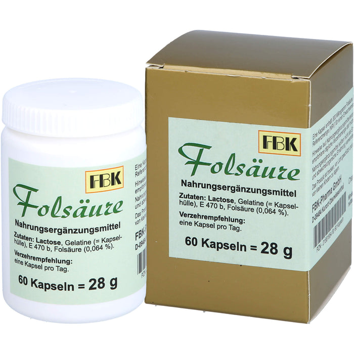FBK Folsäure Kapseln, 60 pcs. Capsules