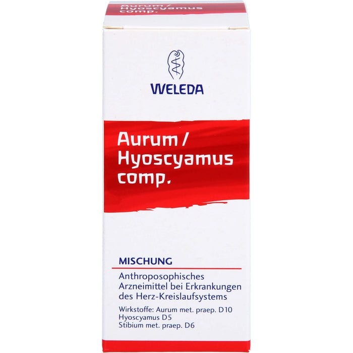 WELEDA Aurum / Hyoscyamus comp. Mischung bei Erkrankungen des Herz-Kreislaufsystems, 50 ml Mischung