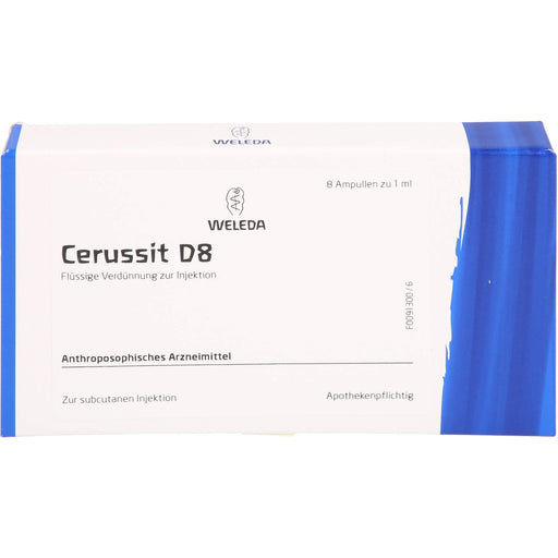 WELEDA Cerussit D8 flüssige Verdünnung, 8 St. Ampullen