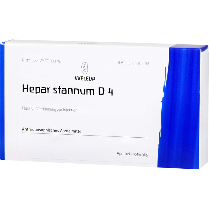 Hepar Stannum D4 Weleda Amp., 8 St AMP