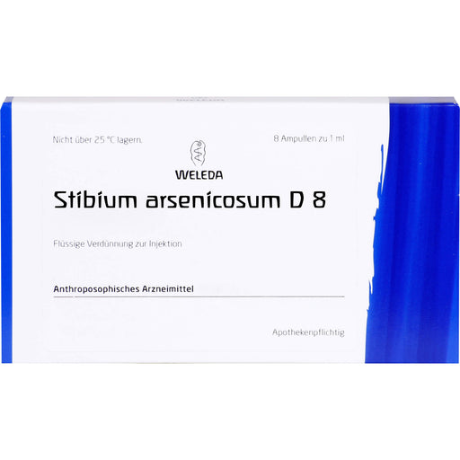 Stibium arsenicosum D8 Weleda Amp., 8X1 ml AMP