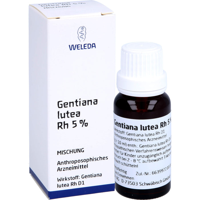 WELEDA Gentiana lutea RH Presssaft 5%, 20 ml Lösung