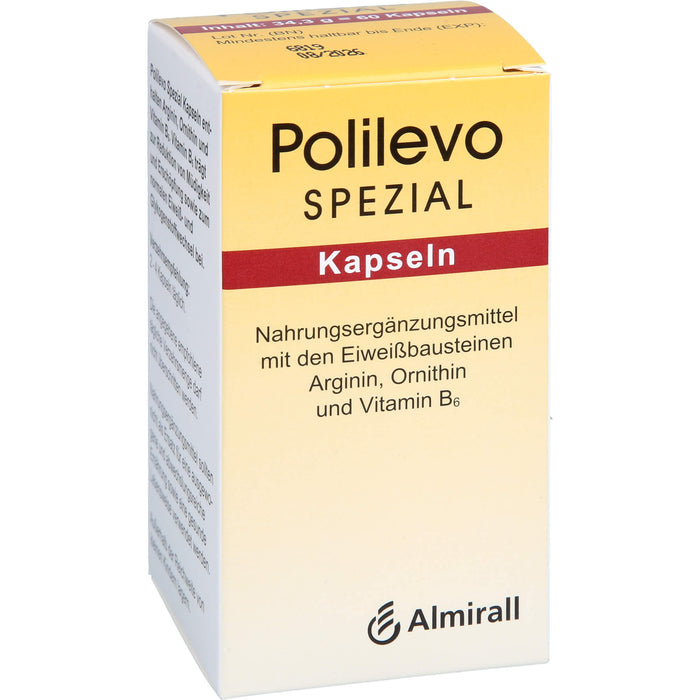 Polilevo spezial Kapseln mit Arginin, Ornithin und Vitamin B6, 60 St. Kapseln