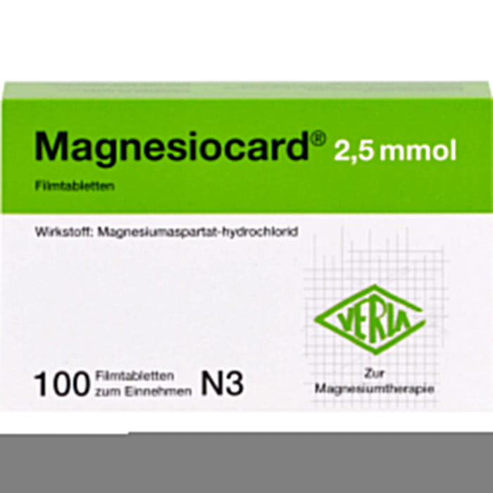 Magnesiocard 2,5 mmol Filmtabletten, 100 St. Tabletten