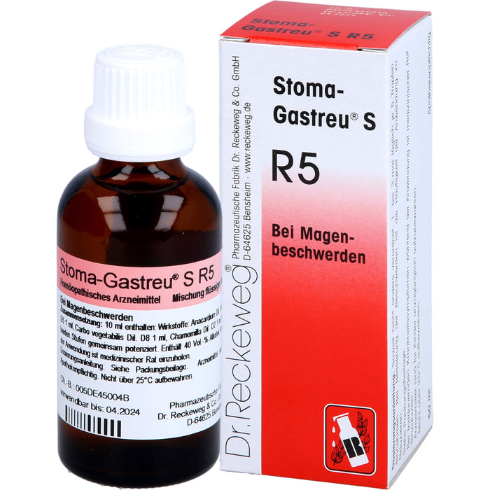 Stoma-Gastreu S R5 Tropfen bei Magenbeschwerden, 50 ml Mixture