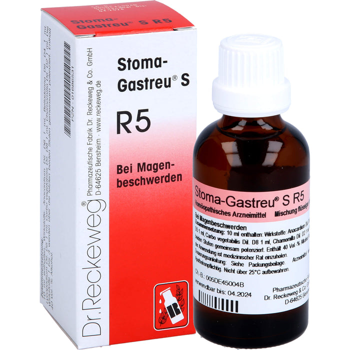 Stoma-Gastreu S R5 Tropfen bei Magenbeschwerden, 50 ml Mixture