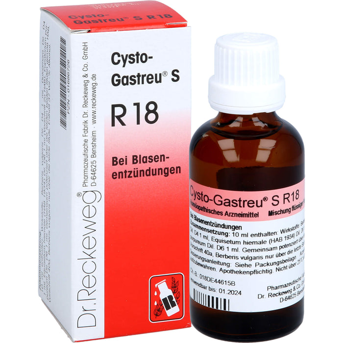 Cysto-Gastreu S R 18 Mischung bei Blasenentzündungen, 50 ml Solution
