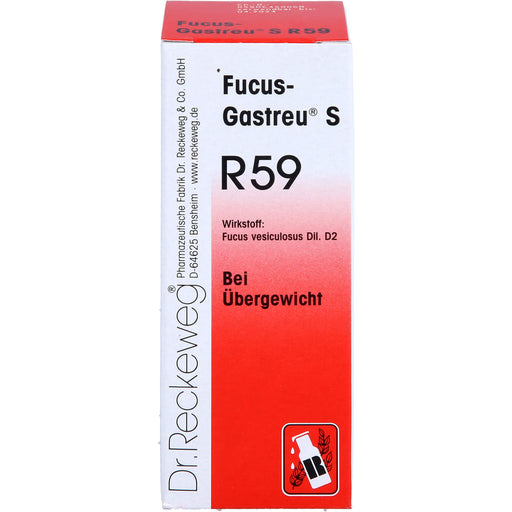 Dr. Reckeweg Fucus-Gastreu S R59 Tropfen bei Übergewicht, 50 ml Lösung