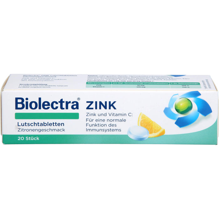 Biolectra Zink Lutschtabletten, 20 St. Tabletten