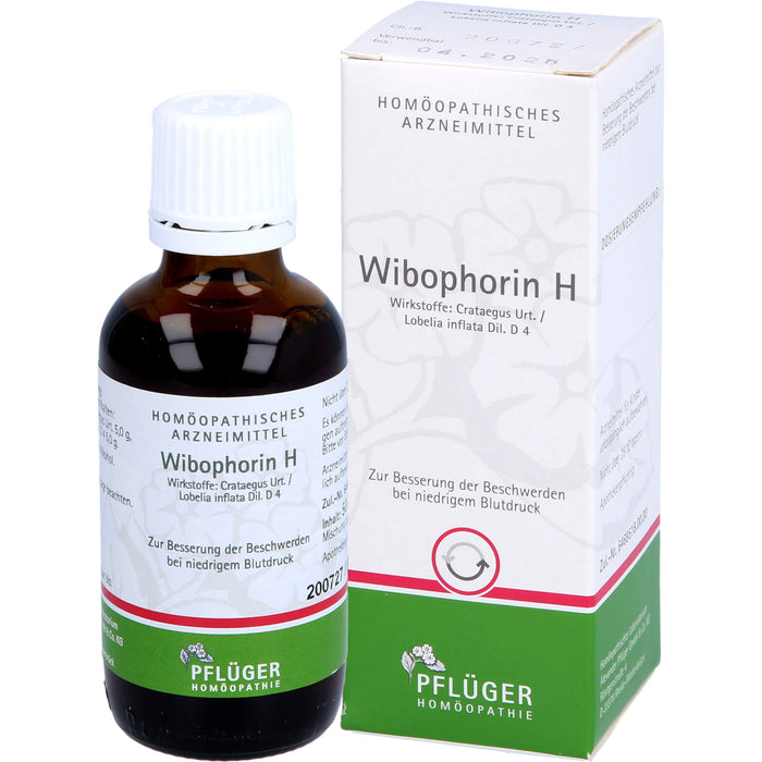 Wibophorin H Lösung bei niedrigem Blutdruck, 50 ml Solution