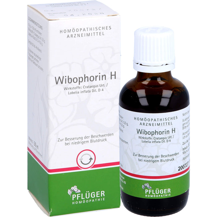 Wibophorin H Lösung bei niedrigem Blutdruck, 50 ml Lösung