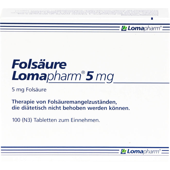 Folsäure Lomapharm 5 mg, 100 St TAB