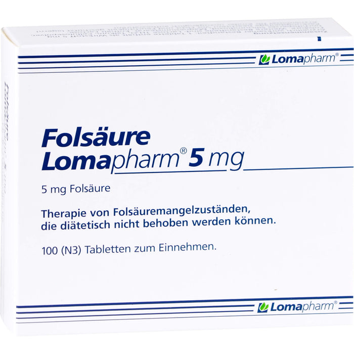 Folsäure Lomapharm 5 mg, 100 St TAB