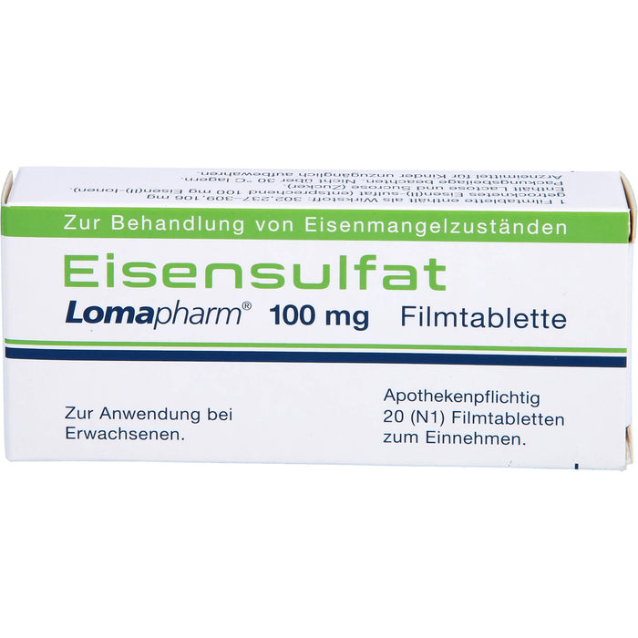 Eisensulfat Lomapharm 100 mg, 20 St FTA