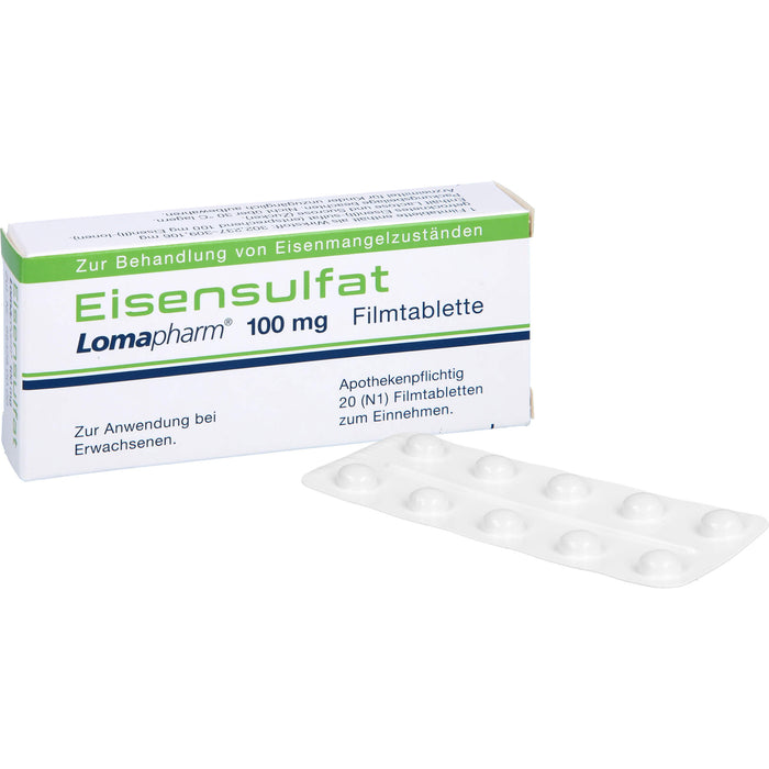 Eisensulfat Lomapharm 100 mg, 20 St FTA