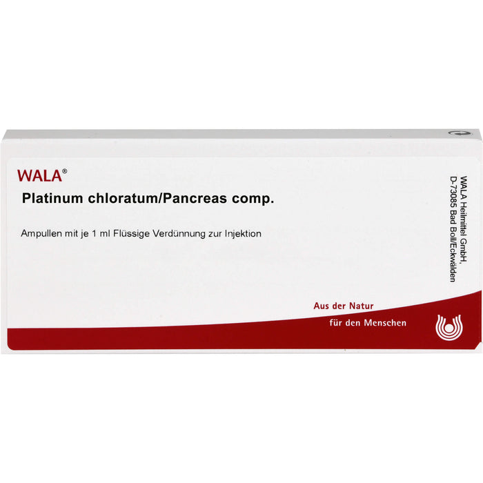WALA Platinum chloratum/Pancreas comp. Ampullen, 10 pcs. Ampoules