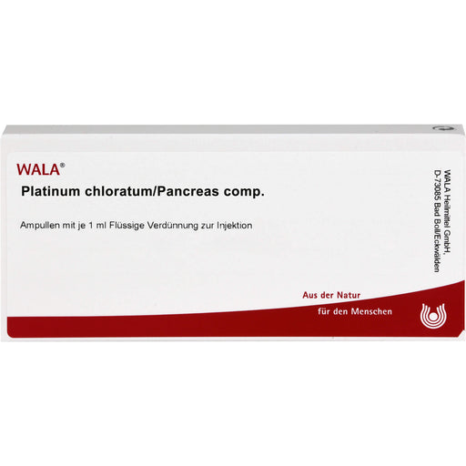 Platinum chloratum/Pancreas comp. Wala Ampullen, 10 St. Ampullen