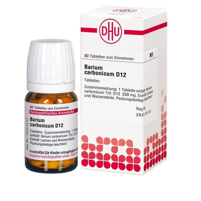 Barium carbonicum D12 DHU Tabletten, 80 pc Tablettes
